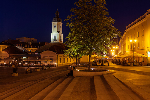 Białystok nocą